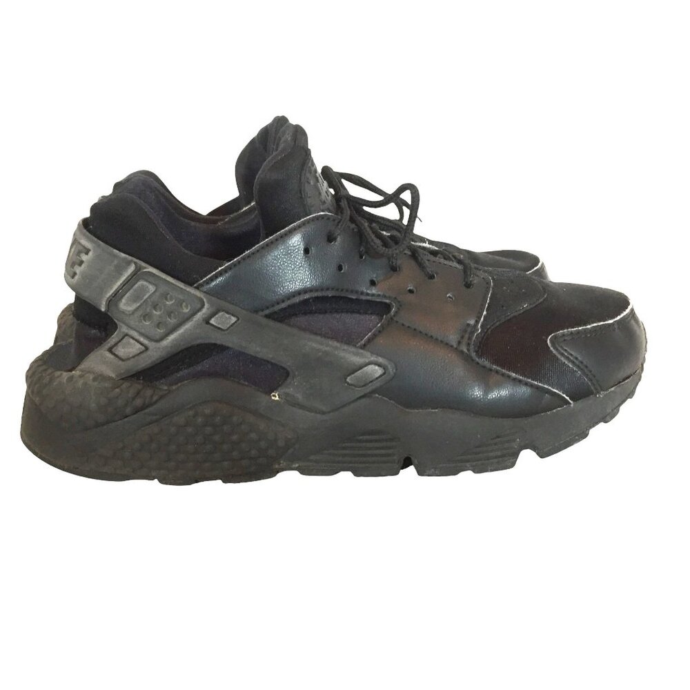 Nike Air Huarache Womens 9.5/41 Black Running Shoes Sneakers